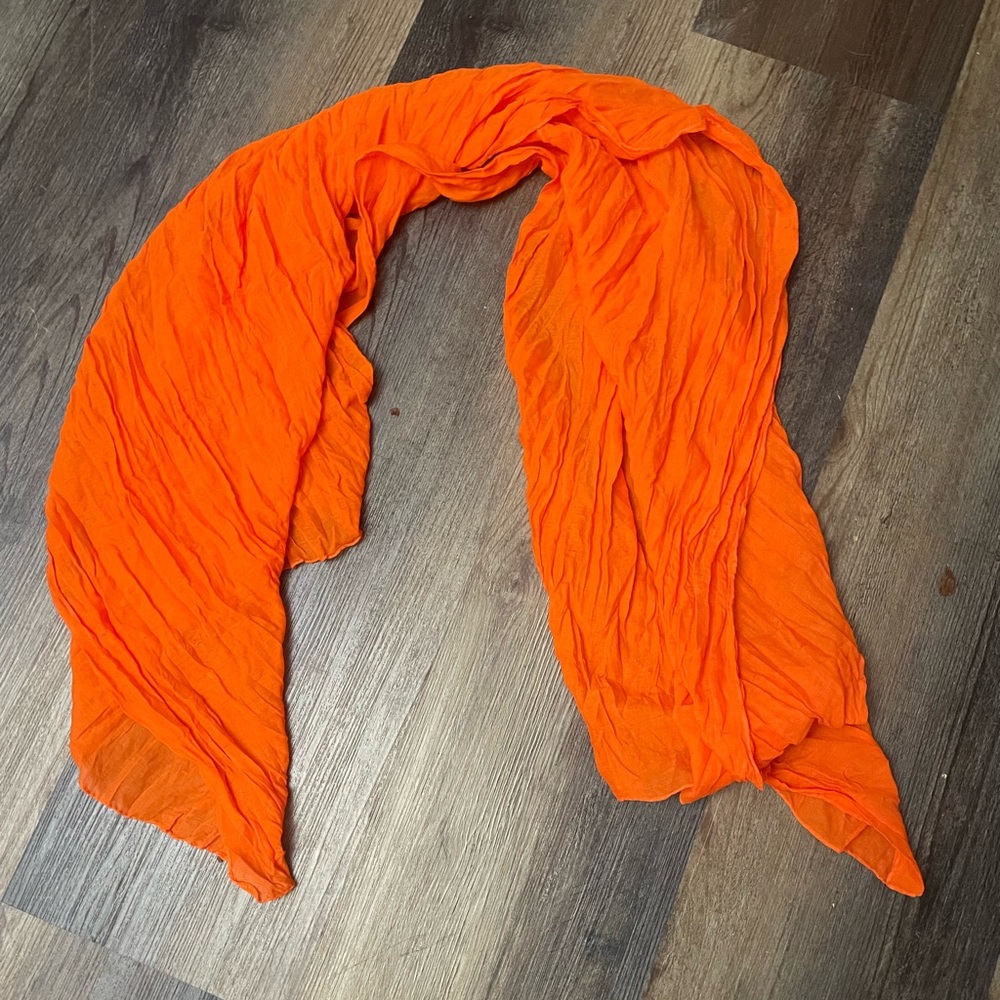 Vibrant Orange Scarf